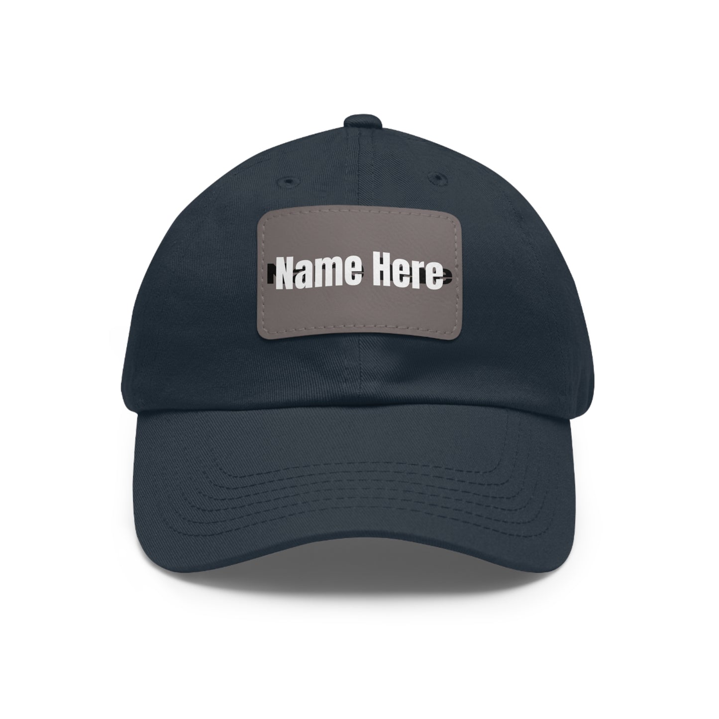 Customizable Dad Hat with Leather Patch - Perfect for Gifts & Casual Style