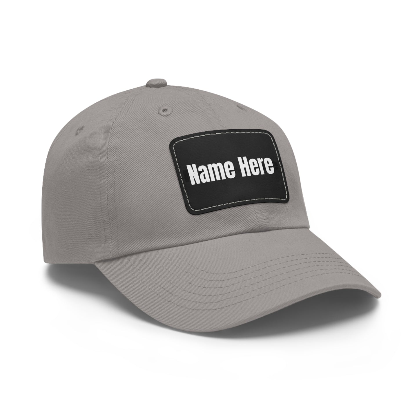 Customizable Dad Hat with Leather Patch - Perfect for Gifts & Casual Style