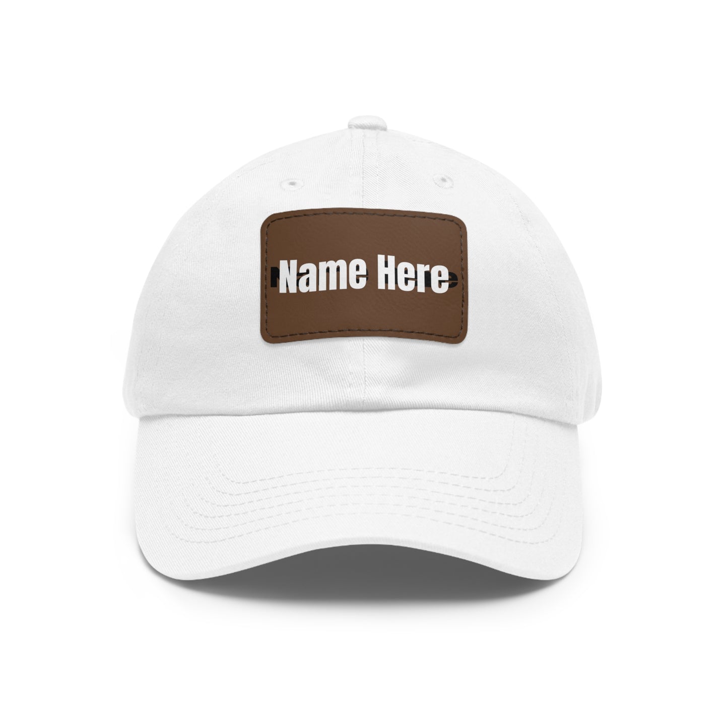 Customizable Dad Hat with Leather Patch - Perfect for Gifts & Casual Style