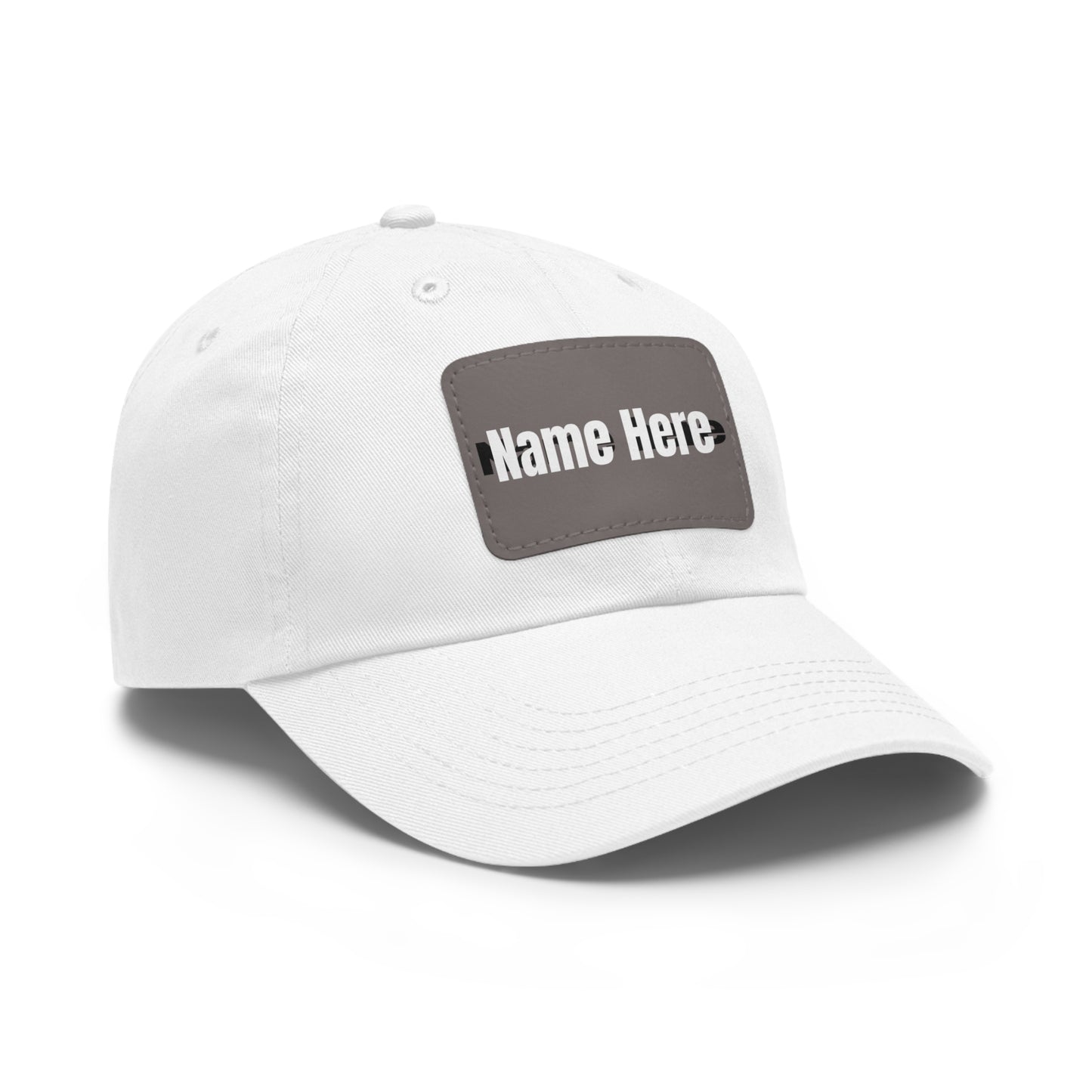 Customizable Dad Hat with Leather Patch - Perfect for Gifts & Casual Style