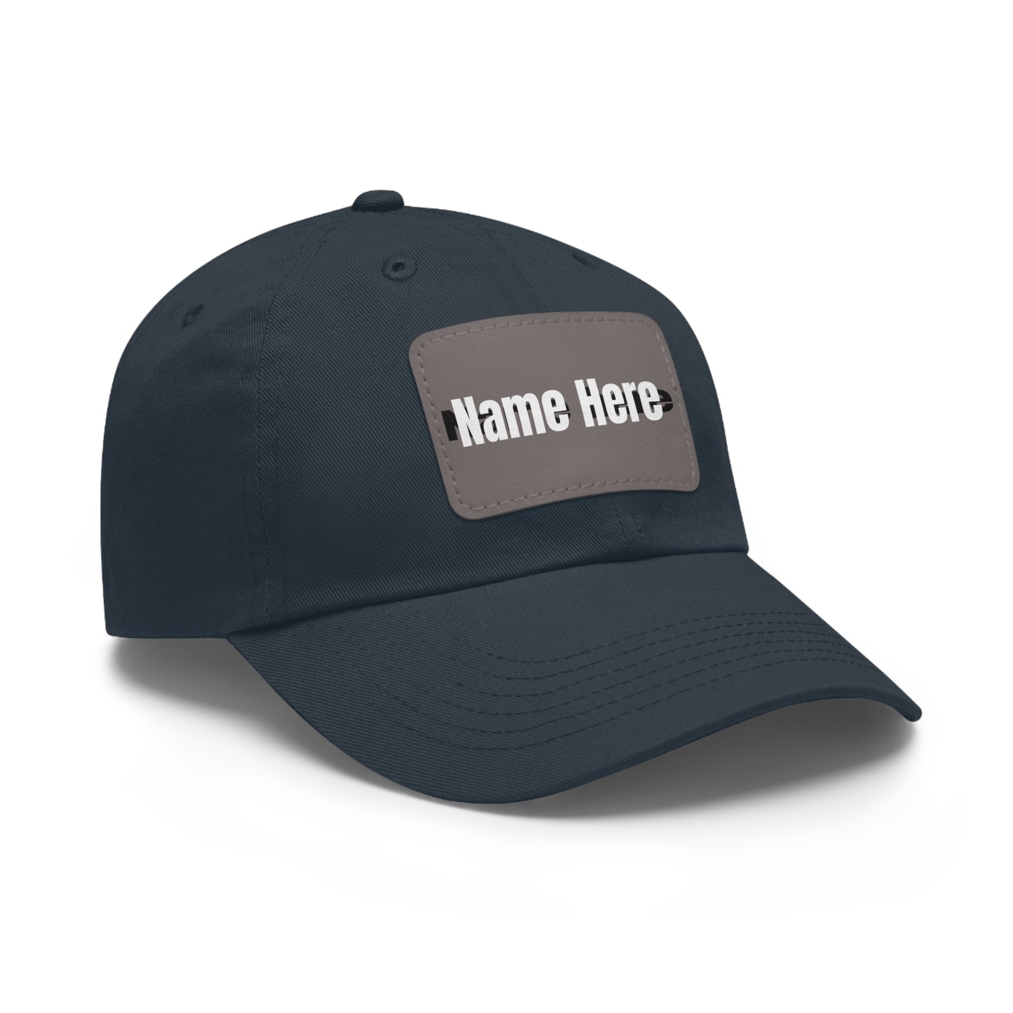 Customizable Dad Hat with Leather Patch - Perfect for Gifts & Casual Style