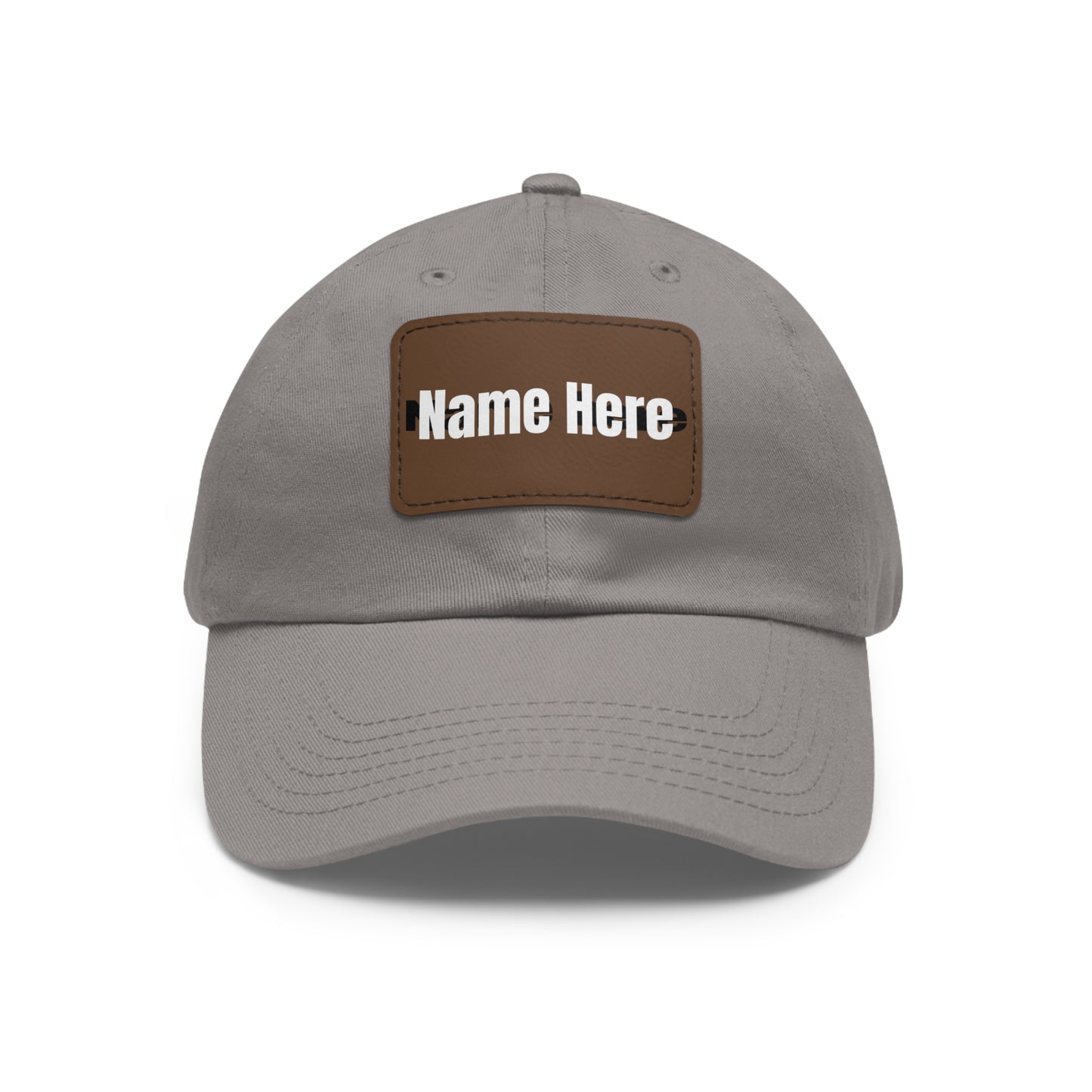 Customizable Dad Hat with Leather Patch - Perfect for Gifts & Casual Style