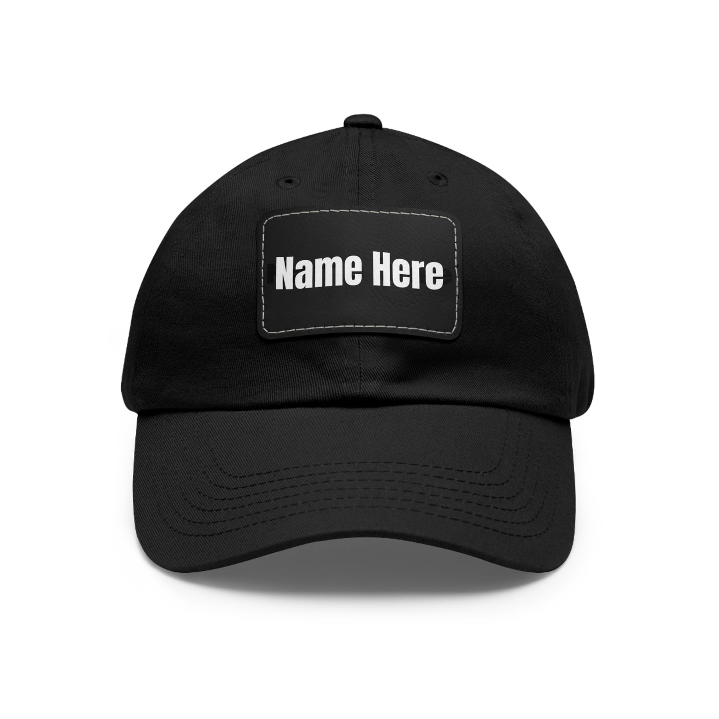 Customizable Dad Hat with Leather Patch - Perfect for Gifts & Casual Style