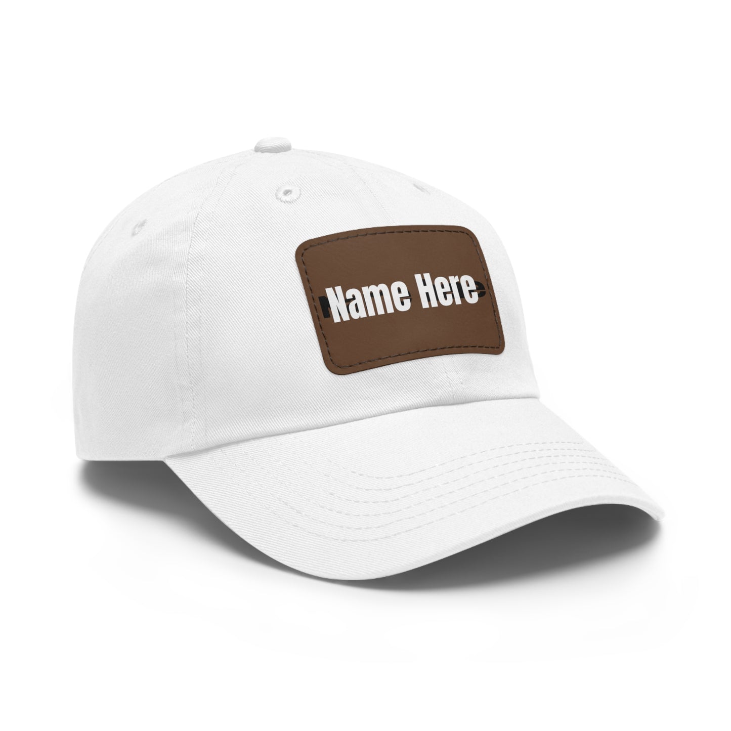Customizable Dad Hat with Leather Patch - Perfect for Gifts & Casual Style