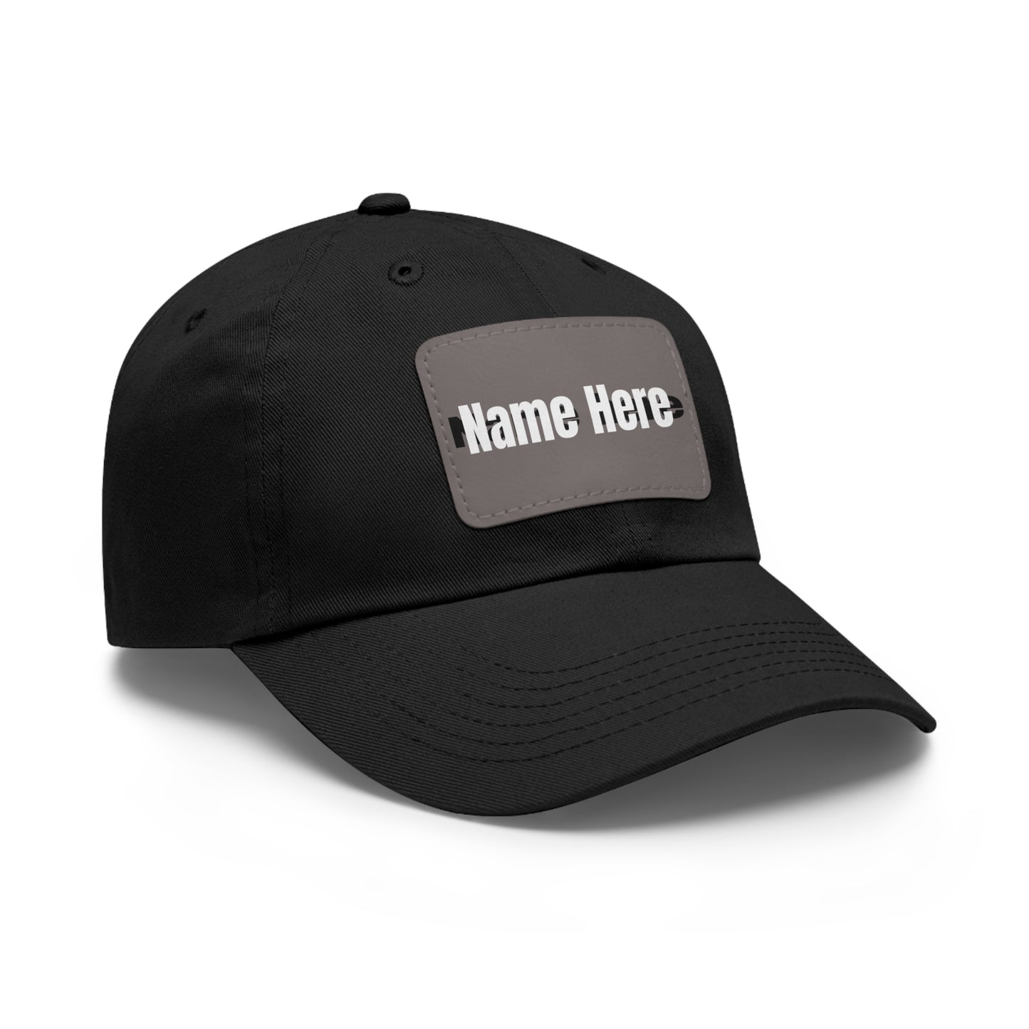 Customizable Dad Hat with Leather Patch - Perfect for Gifts & Casual Style