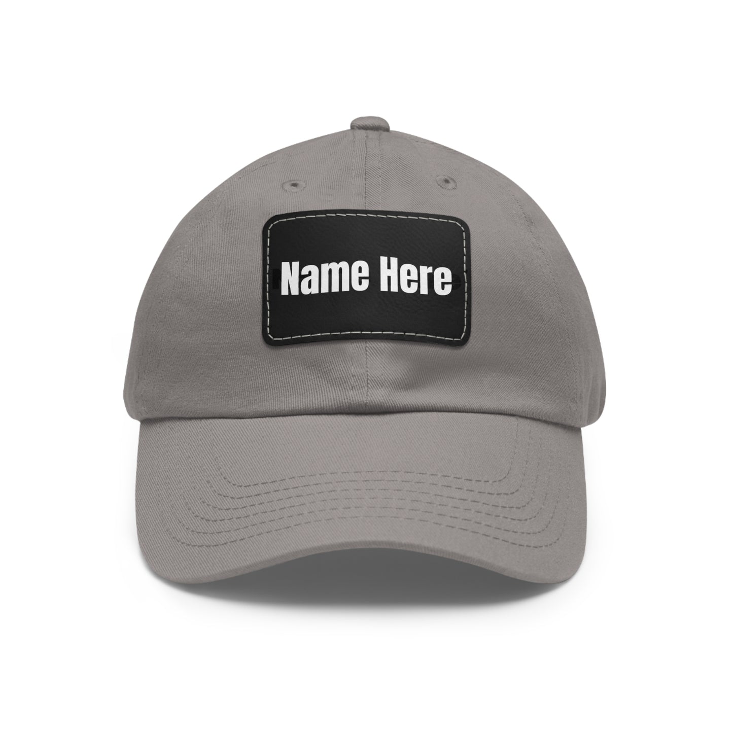 Customizable Dad Hat with Leather Patch - Perfect for Gifts & Casual Style