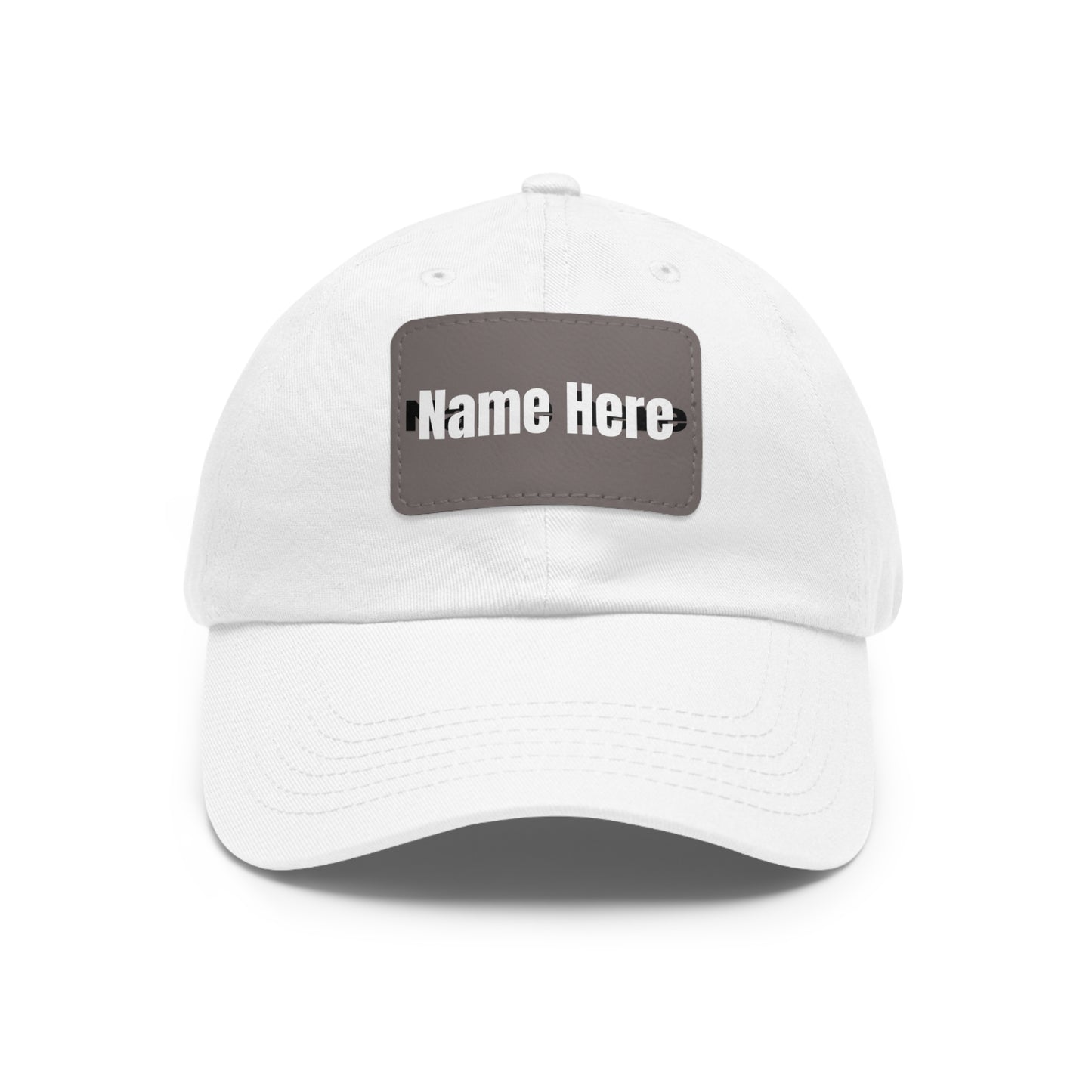 Customizable Dad Hat with Leather Patch - Perfect for Gifts & Casual Style