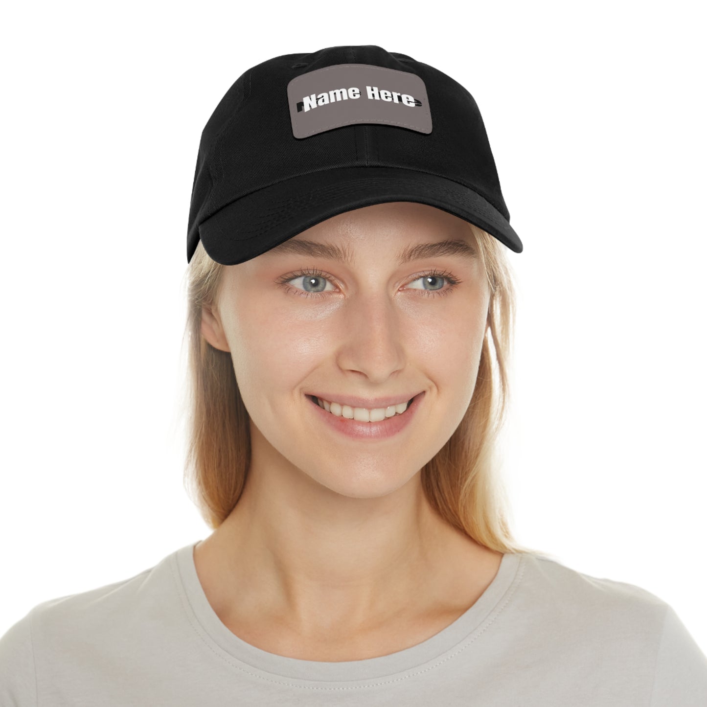 Customizable Dad Hat with Leather Patch - Perfect for Gifts & Casual Style