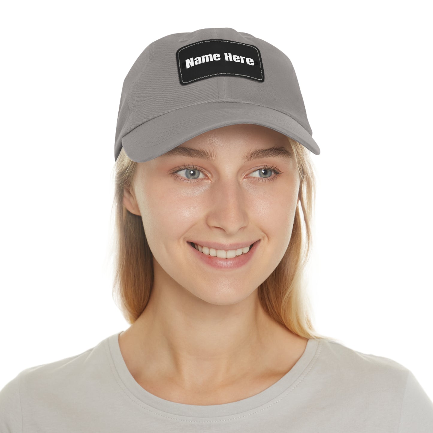 Customizable Dad Hat with Leather Patch - Perfect for Gifts & Casual Style