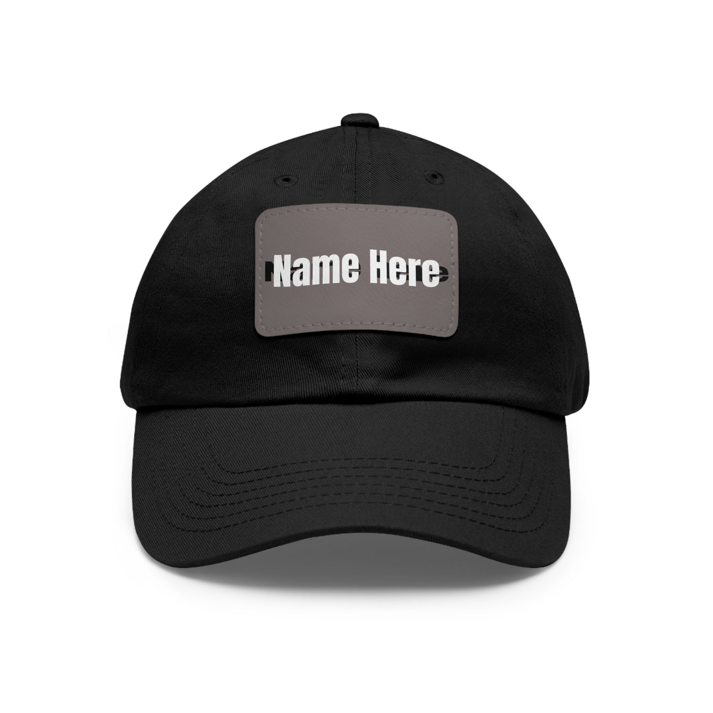 Customizable Dad Hat with Leather Patch - Perfect for Gifts & Casual Style