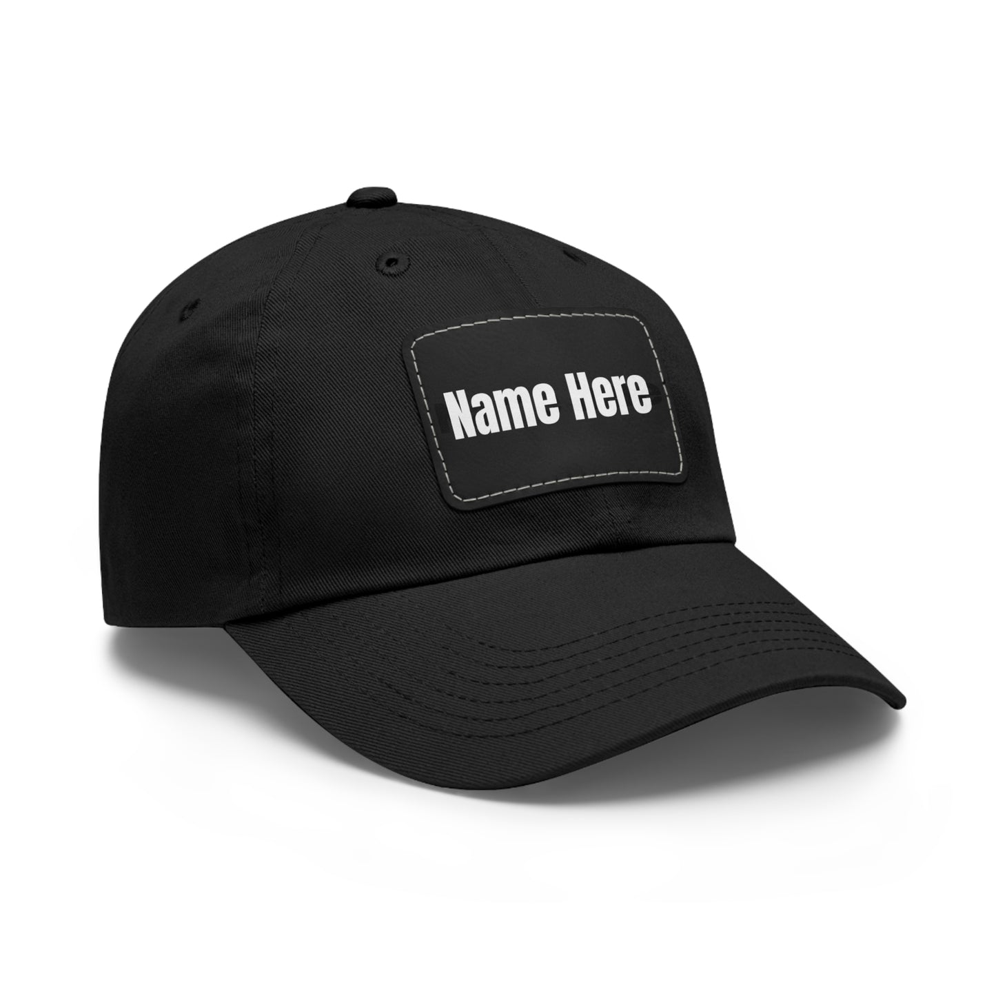 Customizable Dad Hat with Leather Patch - Perfect for Gifts & Casual Style