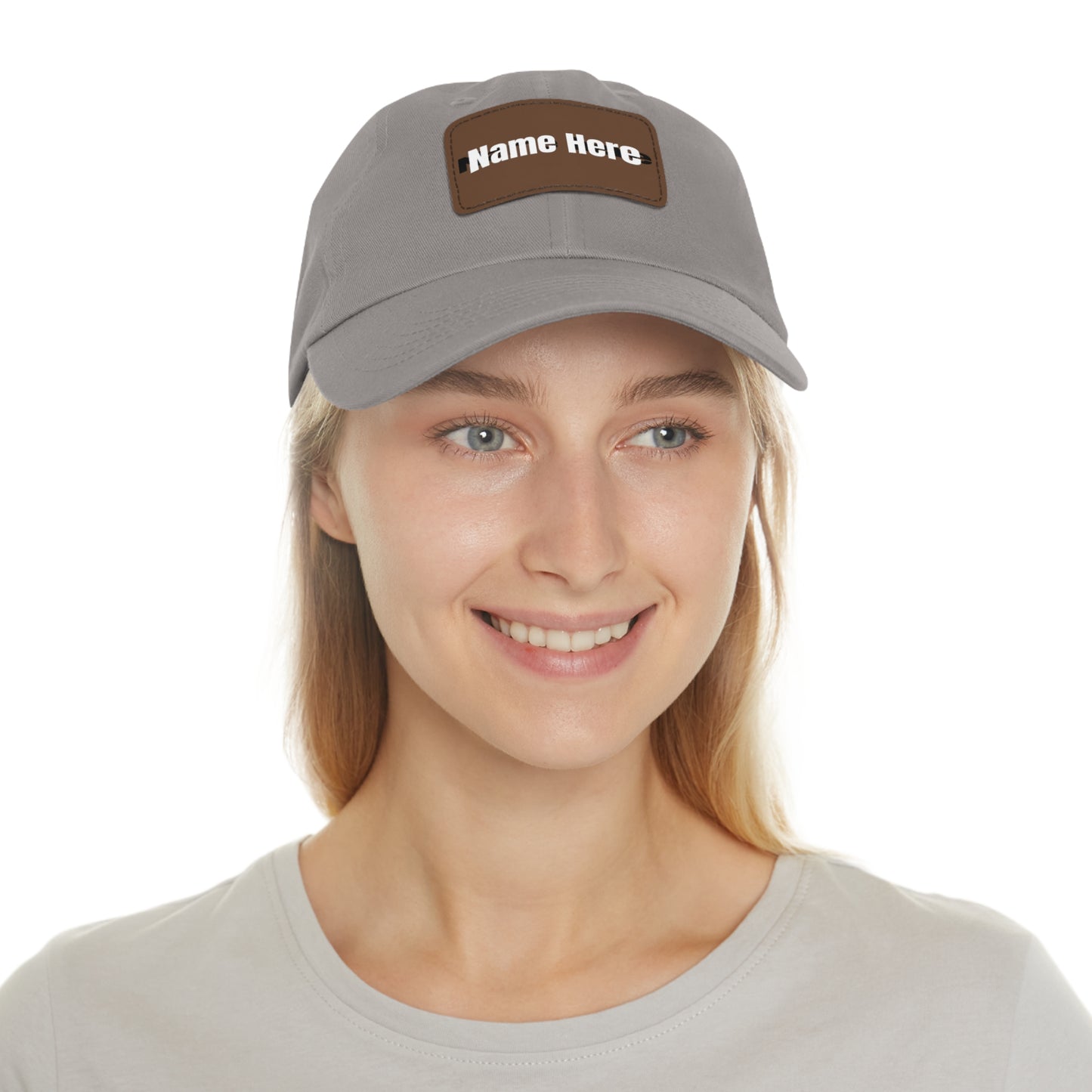 Customizable Dad Hat with Leather Patch - Perfect for Gifts & Casual Style