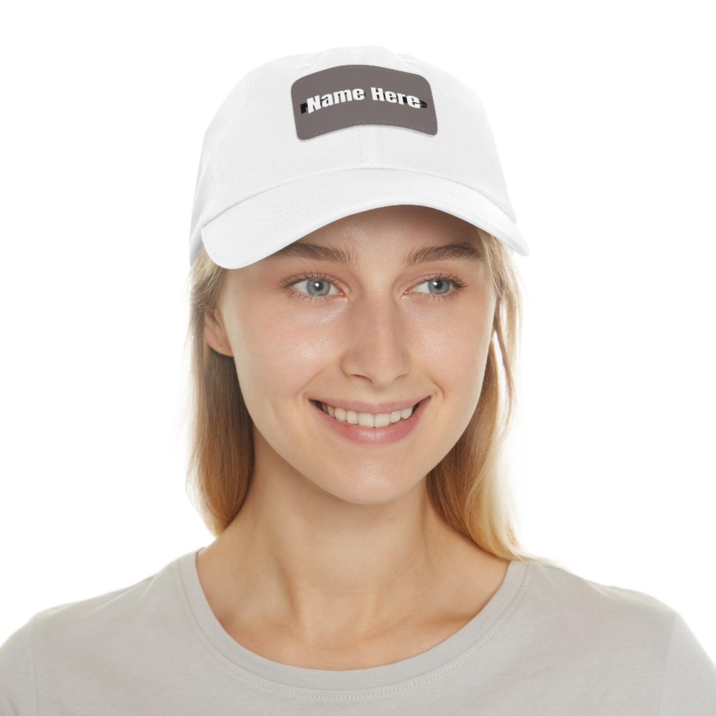 Customizable Dad Hat with Leather Patch - Perfect for Gifts & Casual Style
