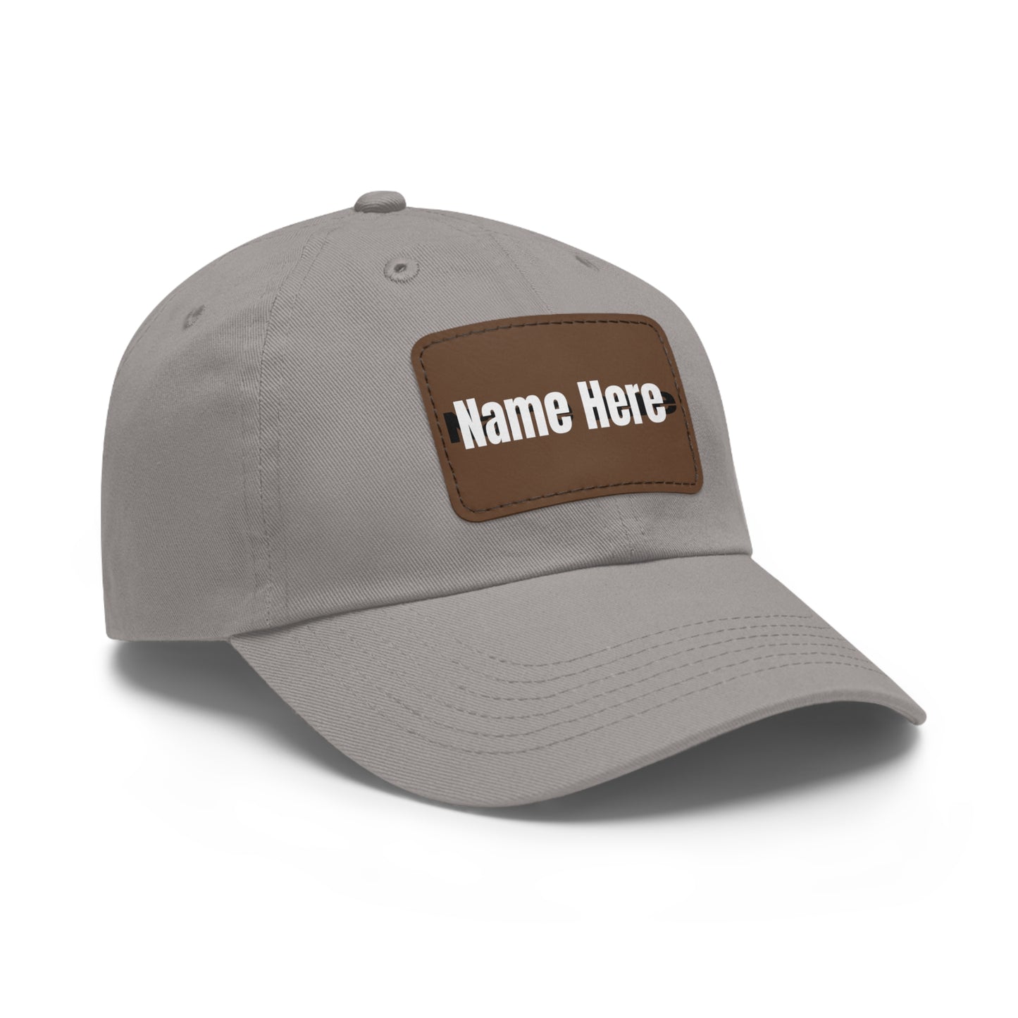 Customizable Dad Hat with Leather Patch - Perfect for Gifts & Casual Style